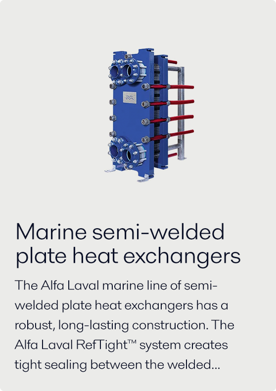 Marine-Semi-welded plate heat exchanger